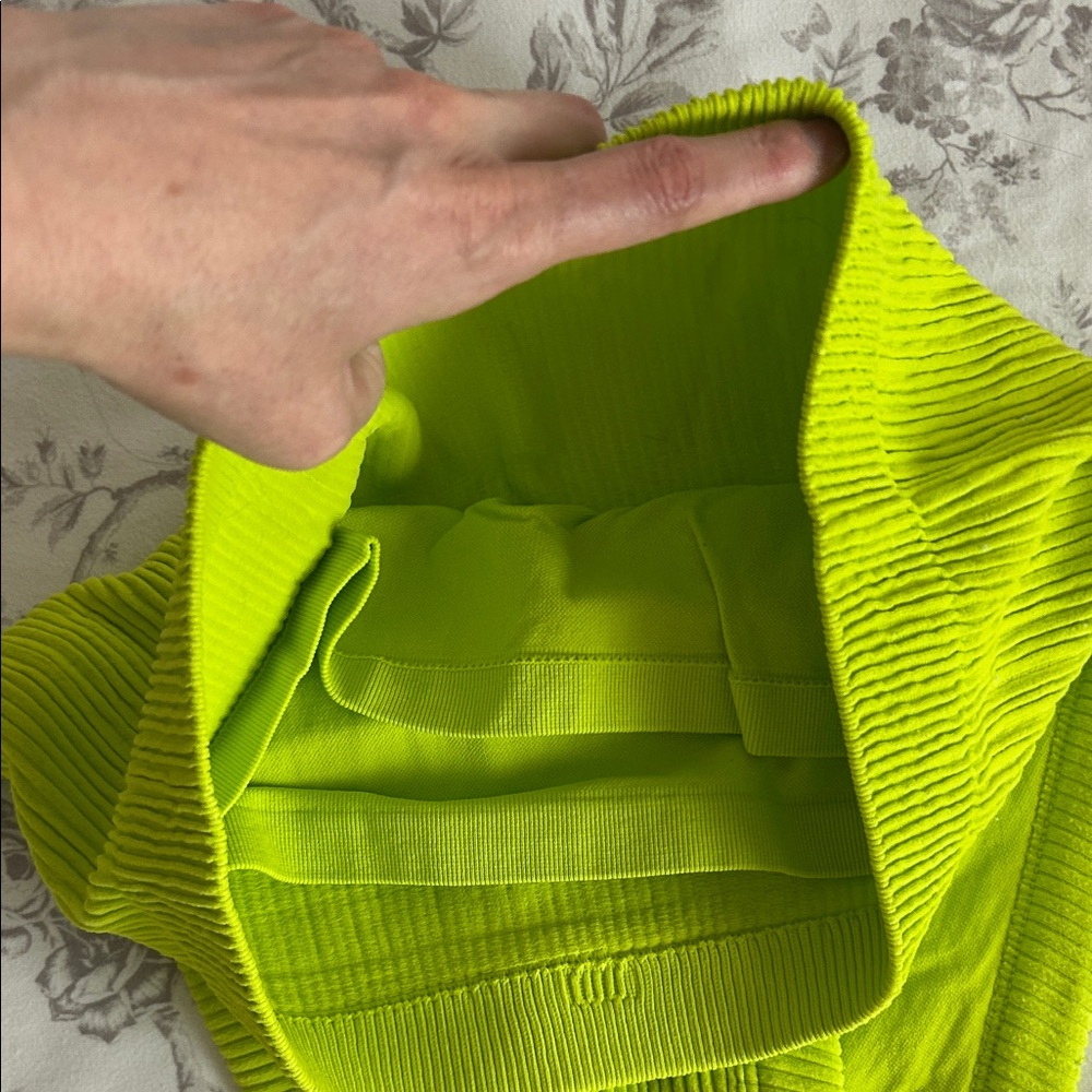 Aerie Vibrant Lime Ribbed Tank Top - Picture 4 of 4